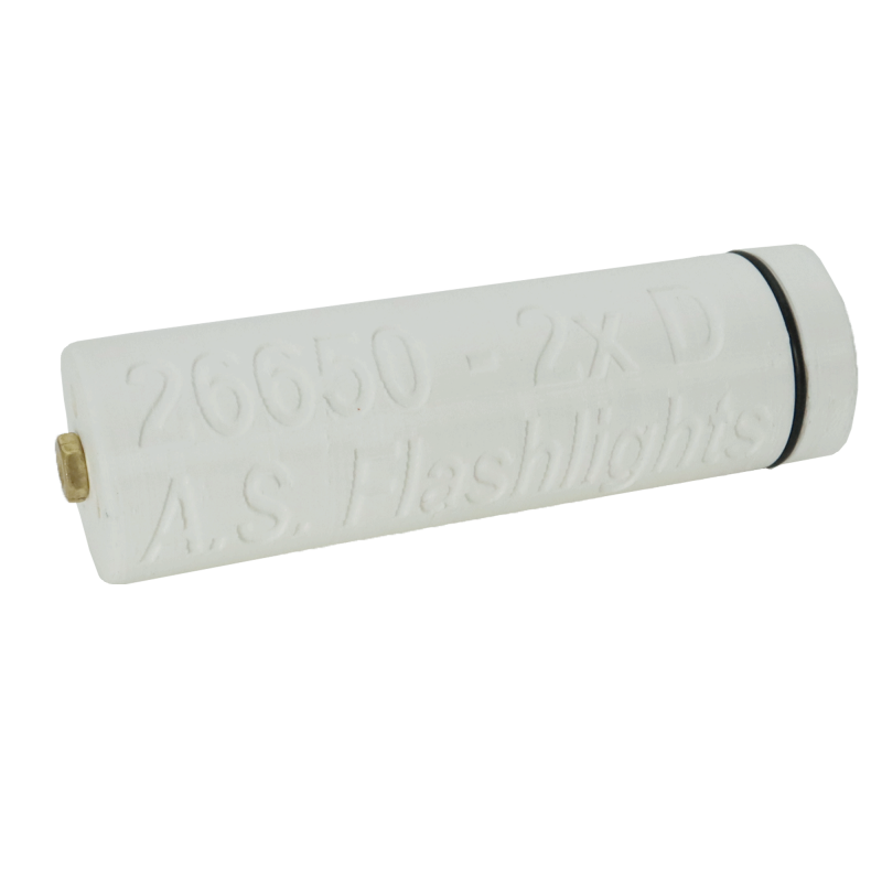 Rechargable battery conversion kit for Maglite 2D Flashlights.