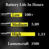 5-6 D Cell, 2,500-3,500 lumen 3x XHP50.2 LED Upgrade for Maglite Flashlight