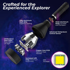 Convoy L21B-X4 365nm UV Flashlight with ZWB2 Filter By Lumencraft - Long Range, - Enhanced LED Chip - Blacklight Flashlight