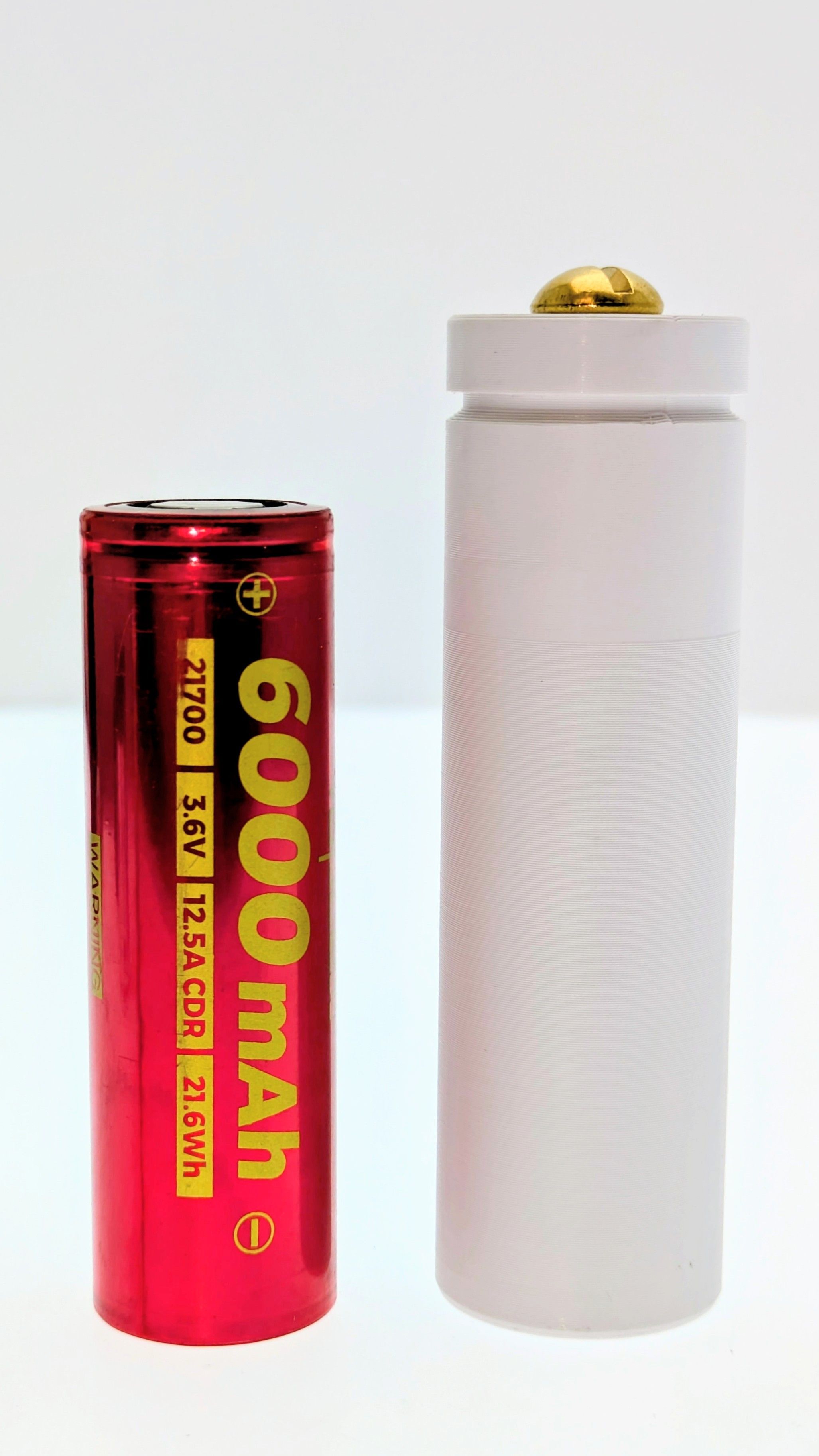 1x 21700 to 2C Body Sleeve for C Maglite