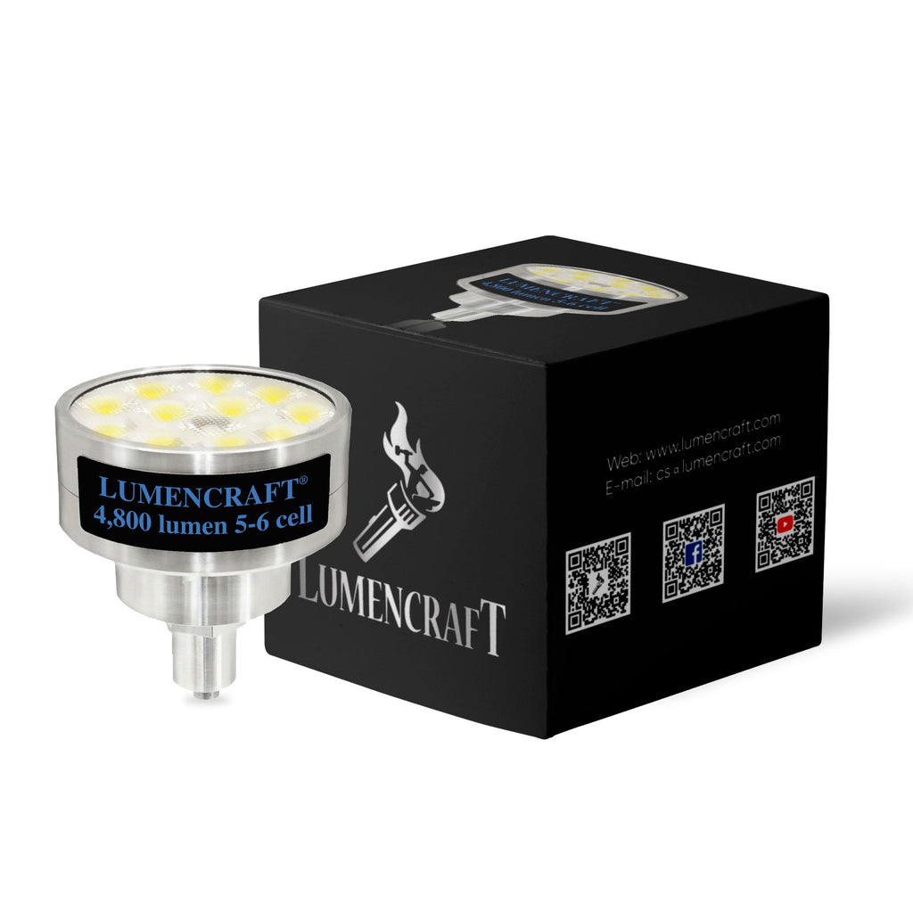 4,800 Lumen LED for 5-6 D Maglite | Ultra-High Power 12x LED Conversion