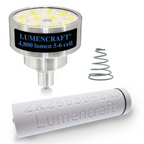 4,800 Lumen LED KIT for 2 D Maglite | Ultra-High Power 12x LED Conversion Kit with Body Sleeve
