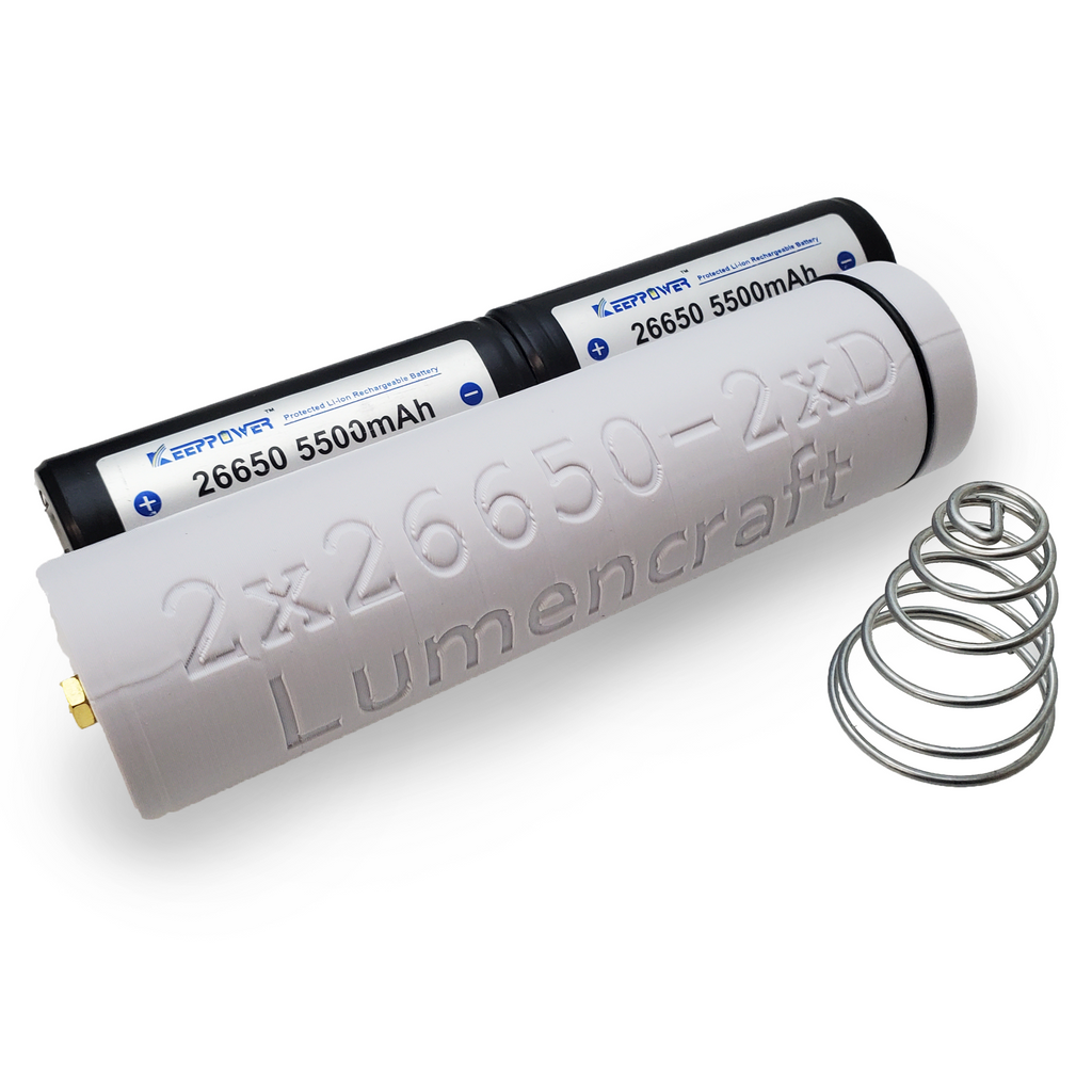 2x 26650 to 2D Battery Sleeve for Maglite