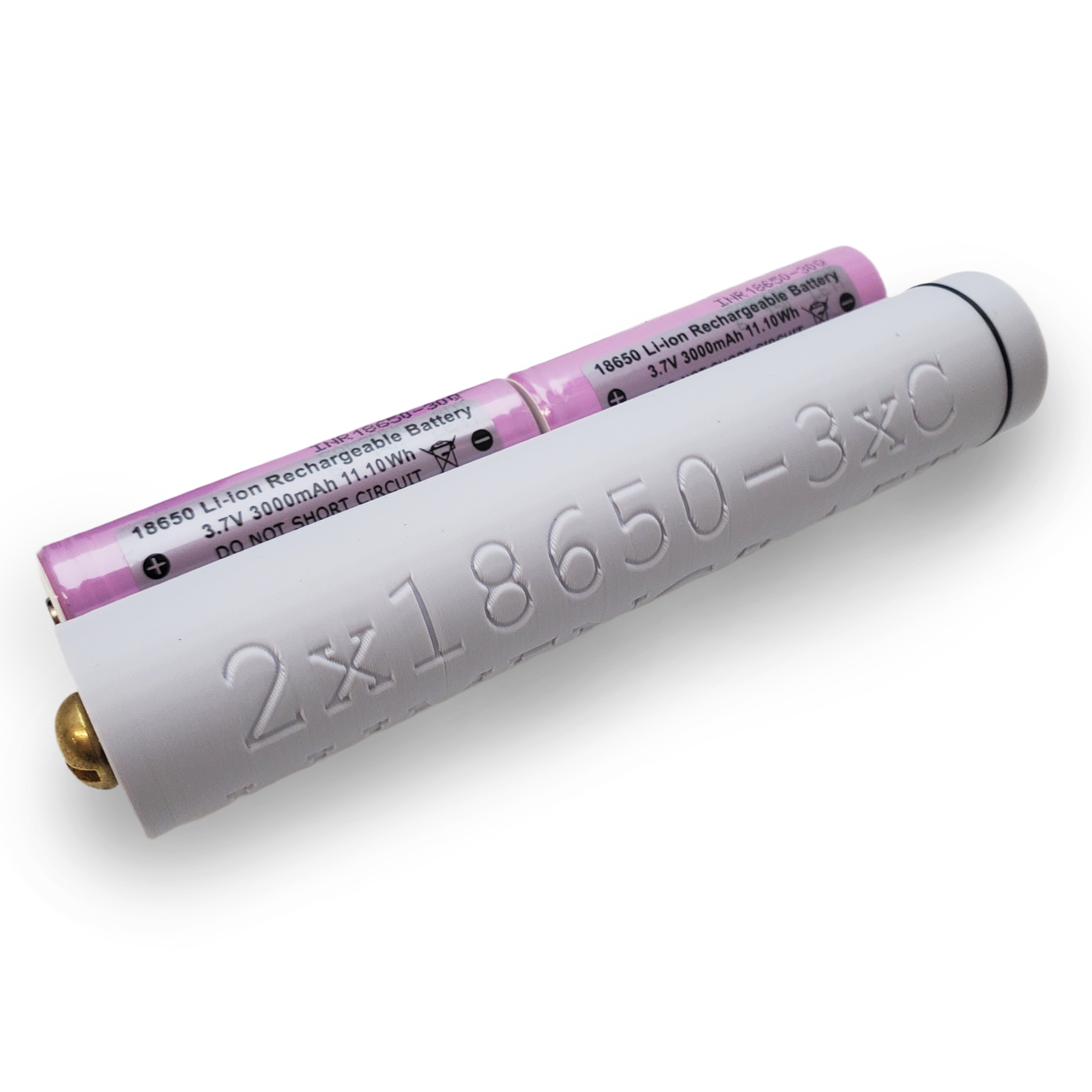 2x 18650 to 3C Cell Battery Sleeve for Maglite