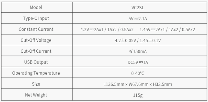 XTAR VC2SL Charger