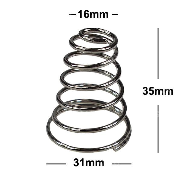 Shorty Tail Spring for D Cell Maglite Incandescent