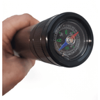 [D-Cell] Survival Tail Cap: Compass & Emergency Glass Breaker for Incandescent Maglite Flashlights