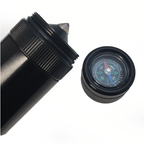 [D-Cell] Survival Tail Cap: Compass & Emergency Glass Breaker for Incandescent Maglite Flashlights